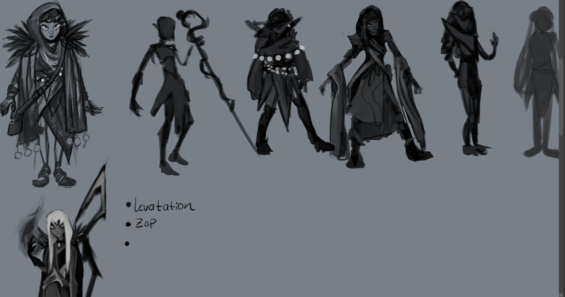 Witch concept sheet 1